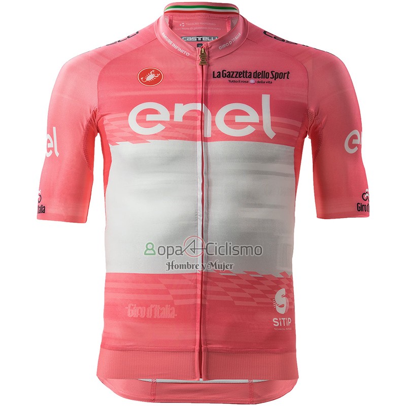Giro d'Italia Ropa Ciclismo Culotte Corto 2023 Hombre Mangas Cortas Rosa